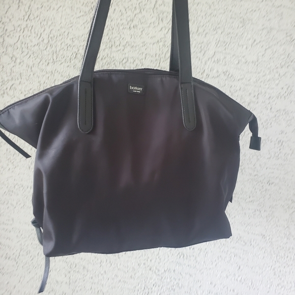 New Botkier New York Bond Black Nylon Zip Tote Bag. - Picture 11 of 16